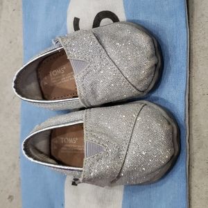 Silver glitter Toms